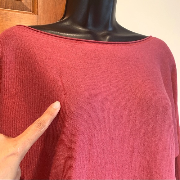 BCBG MaxAzria Sweater Silk Cashmere Pink Sequins - Picture 4 of 7